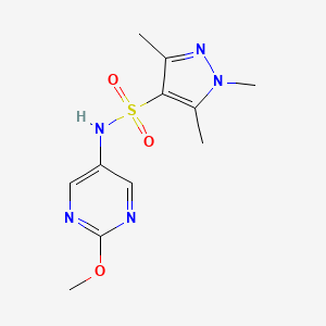 N-(2-methoxypyrimidin-5-yl)-1,3,5-trimethyl-1H-pyrazole-4-sulfonamide