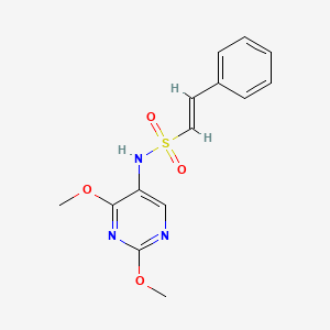 (E)-N-(2,4-dimethoxypyrimidin-5-yl)-2-phenylethene-1-sulfonamide