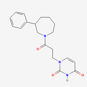 1-[3-oxo-3-(3-phenylazepan-1-yl)propyl]-1,2,3,4-tetrahydropyrimidine-2,4-dione