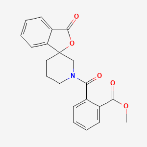 methyl 2-({3-oxo-3H-spiro[2-benzofuran-1,3'-piperidine]-1'-yl}carbonyl)benzoate