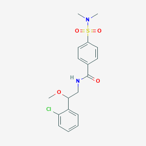 molecular formula C18H21ClN2O4S B6429239 N-[2-(2-chlorophenyl)-2-methoxyethyl]-4-(dimethylsulfamoyl)benzamide CAS No. 1706284-33-4
