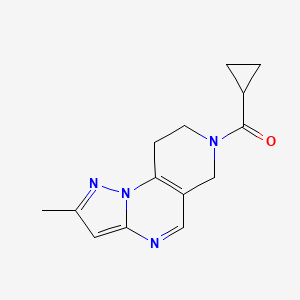 11-cyclopropanecarbonyl-4-methyl-2,3,7,11-tetraazatricyclo[7.4.0.0^{2,6}]trideca-1(9),3,5,7-tetraene