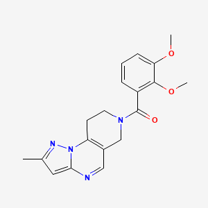 molecular formula C19H20N4O3 B6429257 11-(2,3-dimethoxybenzoyl)-4-methyl-2,3,7,11-tetraazatricyclo[7.4.0.0^{2,6}]trideca-1(9),3,5,7-tetraene CAS No. 1705211-83-1