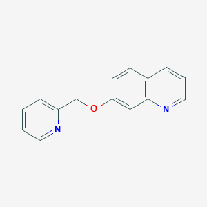 molecular formula C15H12N2O B6429402 7-[(pyridin-2-yl)methoxy]quinoline CAS No. 2640966-95-4