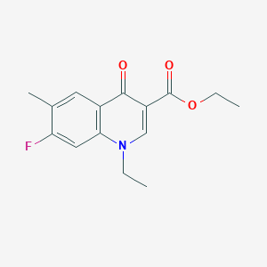 molecular formula C15H16FNO3 B6429406 ethyl 1-ethyl-7-fluoro-6-methyl-4-oxo-1,4-dihydroquinoline-3-carboxylate CAS No. 2640878-67-5