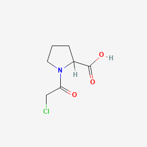 molecular formula C7H10ClNO3 B6429438 1-(2-chloroacetyl)pyrrolidine-2-carboxylic acid CAS No. 23500-18-7