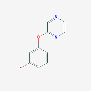 molecular formula C10H7FN2O B6429450 2-(3-fluorophenoxy)pyrazine CAS No. 2548998-76-9
