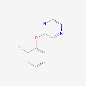 molecular formula C10H7FN2O B6429460 2-(2-fluorophenoxy)pyrazine CAS No. 2549038-28-8