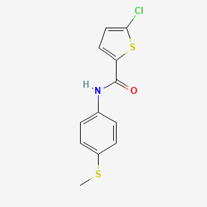 molecular formula C12H10ClNOS2 B6429470 5-chloro-N-[4-(methylsulfanyl)phenyl]thiophene-2-carboxamide CAS No. 920347-78-0