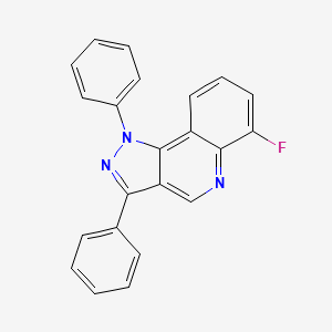 molecular formula C22H14FN3 B6429481 6-fluoro-1,3-diphenyl-1H-pyrazolo[4,3-c]quinoline CAS No. 892358-65-5