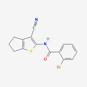 2-bromo-N-(3-cyano-5,6-dihydro-4H-cyclopenta[b]thiophen-2-yl)benzamide