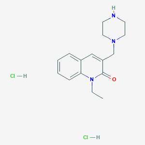 molecular formula C16H23Cl2N3O B6429496 1-ethyl-3-[(piperazin-1-yl)methyl]-1,2-dihydroquinolin-2-one dihydrochloride CAS No. 1807979-72-1