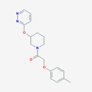 molecular formula C18H21N3O3 B6429544 2-(4-methylphenoxy)-1-[3-(pyridazin-3-yloxy)piperidin-1-yl]ethan-1-one CAS No. 2034480-29-8