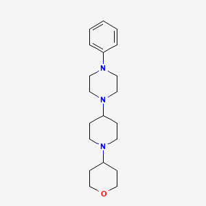 molecular formula C20H31N3O B6429602 1-[1-(oxan-4-yl)piperidin-4-yl]-4-phenylpiperazine CAS No. 856843-20-4