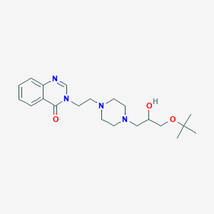 molecular formula C21H32N4O3 B6429626 3-(2-{4-[3-(tert-butoxy)-2-hydroxypropyl]piperazin-1-yl}ethyl)-3,4-dihydroquinazolin-4-one CAS No. 2034265-70-6