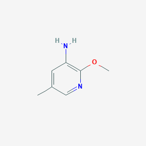 molecular formula C7H10N2O B064297 2-甲氧基-5-甲基吡啶-3-胺 CAS No. 179677-17-9