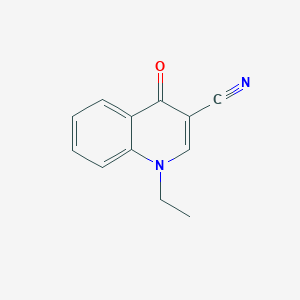 molecular formula C12H10N2O B6429749 1-ethyl-4-oxo-1,4-dihydroquinoline-3-carbonitrile CAS No. 57147-34-9
