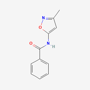 molecular formula C11H10N2O2 B6429754 N-(3-methyl-1,2-oxazol-5-yl)benzamide CAS No. 66301-99-3