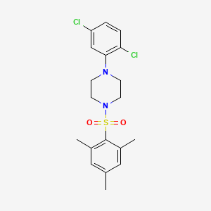 molecular formula C19H22Cl2N2O2S B6429789 1-(2,5-dichlorophenyl)-4-(2,4,6-trimethylbenzenesulfonyl)piperazine CAS No. 682762-46-5