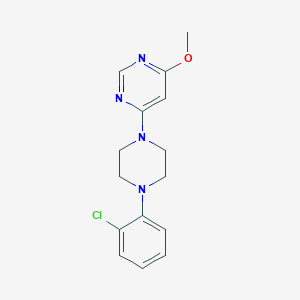 molecular formula C15H17ClN4O B6429801 4-[4-(2-chlorophenyl)piperazin-1-yl]-6-methoxypyrimidine CAS No. 2640960-75-2