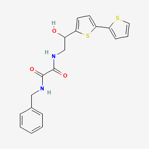 molecular formula C19H18N2O3S2 B6429858 N'-benzyl-N-(2-{[2,2'-bithiophene]-5-yl}-2-hydroxyethyl)ethanediamide CAS No. 2097901-14-7
