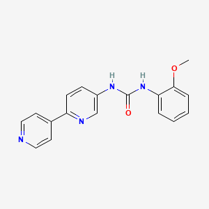 molecular formula C18H16N4O2 B6429897 3-{[2,4'-bipyridine]-5-yl}-1-(2-methoxyphenyl)urea CAS No. 2097863-05-1