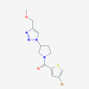 molecular formula C13H15BrN4O2S B6429901 1-[1-(4-bromothiophene-2-carbonyl)pyrrolidin-3-yl]-4-(methoxymethyl)-1H-1,2,3-triazole CAS No. 2097922-77-3
