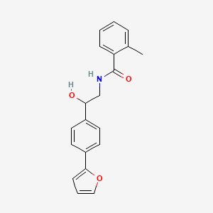 molecular formula C20H19NO3 B6429994 N-{2-[4-(furan-2-yl)phenyl]-2-hydroxyethyl}-2-methylbenzamide CAS No. 2097897-72-6