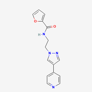 molecular formula C15H14N4O2 B6430004 N-{2-[4-(pyridin-4-yl)-1H-pyrazol-1-yl]ethyl}furan-2-carboxamide CAS No. 2034322-00-2