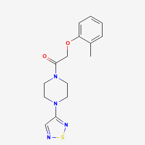 molecular formula C15H18N4O2S B6430094 2-(2-methylphenoxy)-1-[4-(1,2,5-thiadiazol-3-yl)piperazin-1-yl]ethan-1-one CAS No. 2097859-02-2