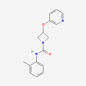molecular formula C16H17N3O2 B6430161 N-(2-methylphenyl)-3-(pyridin-3-yloxy)azetidine-1-carboxamide CAS No. 1904168-00-8
