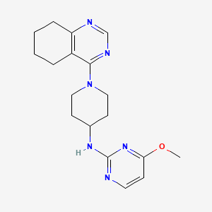 molecular formula C18H24N6O B6430189 4-methoxy-N-[1-(5,6,7,8-tetrahydroquinazolin-4-yl)piperidin-4-yl]pyrimidin-2-amine CAS No. 2097926-58-2
