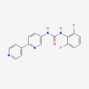 molecular formula C17H12F2N4O B6430210 1-{[2,4'-bipyridine]-5-yl}-3-(2,6-difluorophenyl)urea CAS No. 2097900-47-3