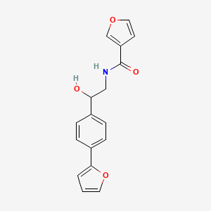 molecular formula C17H15NO4 B6430294 N-{2-[4-(furan-2-yl)phenyl]-2-hydroxyethyl}furan-3-carboxamide CAS No. 2097916-58-8