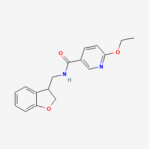 molecular formula C17H18N2O3 B6430347 N-[(2,3-dihydro-1-benzofuran-3-yl)methyl]-6-ethoxypyridine-3-carboxamide CAS No. 2097930-25-9