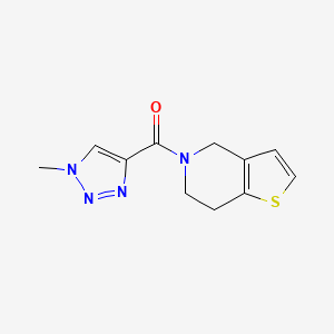 molecular formula C11H12N4OS B6430378 1-methyl-4-{4H,5H,6H,7H-thieno[3,2-c]pyridine-5-carbonyl}-1H-1,2,3-triazole CAS No. 2198126-09-7