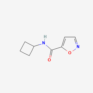 molecular formula C8H10N2O2 B6430386 N-cyclobutyl-1,2-oxazole-5-carboxamide CAS No. 1870659-60-1