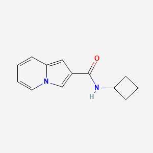 N-cyclobutylindolizine-2-carboxamide