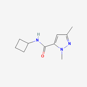 molecular formula C10H15N3O B6430395 N-cyclobutyl-1,3-dimethyl-1H-pyrazole-5-carboxamide CAS No. 2139537-16-7