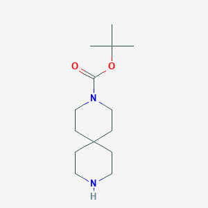 molecular formula C14H26N2O2 B064304 叔丁基 3,9-二氮杂螺[5.5]十一烷-3-羧酸酯 CAS No. 173405-78-2