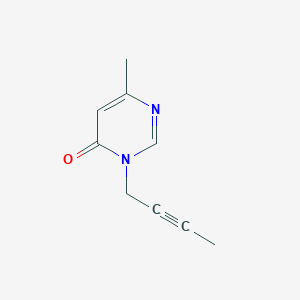 molecular formula C9H10N2O B6430401 3-(but-2-yn-1-yl)-6-methyl-3,4-dihydropyrimidin-4-one CAS No. 1878351-94-0