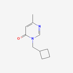 molecular formula C10H14N2O B6430426 3-(cyclobutylmethyl)-6-methyl-3,4-dihydropyrimidin-4-one CAS No. 1856265-29-6