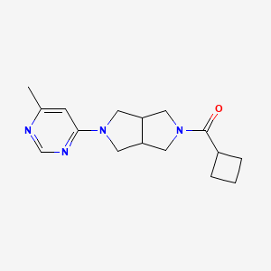 molecular formula C16H22N4O B6430445 4-{5-cyclobutanecarbonyl-octahydropyrrolo[3,4-c]pyrrol-2-yl}-6-methylpyrimidine CAS No. 2200497-85-2