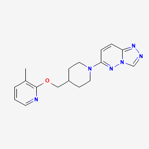 molecular formula C17H20N6O B6430479 3-methyl-2-[(1-{[1,2,4]triazolo[4,3-b]pyridazin-6-yl}piperidin-4-yl)methoxy]pyridine CAS No. 2198226-87-6