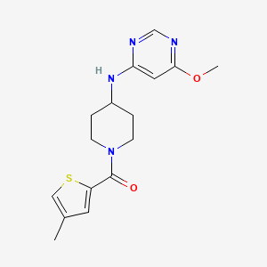 molecular formula C16H20N4O2S B6430545 6-methoxy-N-[1-(4-methylthiophene-2-carbonyl)piperidin-4-yl]pyrimidin-4-amine CAS No. 2198644-34-5