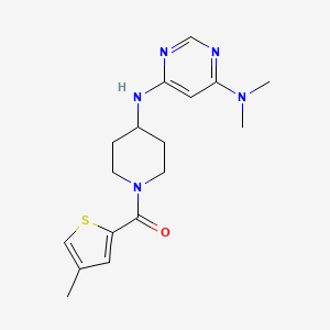 molecular formula C17H23N5OS B6430573 N4,N4-dimethyl-N6-[1-(4-methylthiophene-2-carbonyl)piperidin-4-yl]pyrimidine-4,6-diamine CAS No. 2202295-72-3