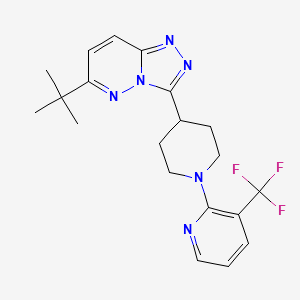 molecular formula C20H23F3N6 B6430623 2-(4-{6-tert-butyl-[1,2,4]triazolo[4,3-b]pyridazin-3-yl}piperidin-1-yl)-3-(trifluoromethyl)pyridine CAS No. 2198023-33-3