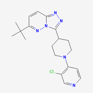 molecular formula C19H23ClN6 B6430629 4-(4-{6-tert-butyl-[1,2,4]triazolo[4,3-b]pyridazin-3-yl}piperidin-1-yl)-3-chloropyridine CAS No. 2197894-69-0