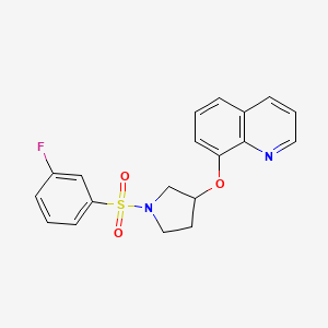 8-{[1-(3-fluorobenzenesulfonyl)pyrrolidin-3-yl]oxy}quinoline