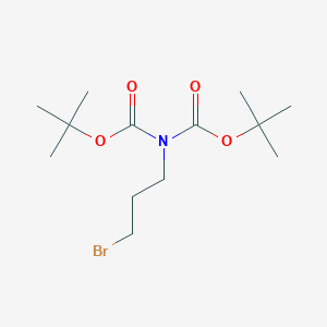 molecular formula C13H24BrNO4 B064310 Bis(1,1-dimethylethyl)(3-bromopropyl) imidodicarbonate CAS No. 172846-33-2